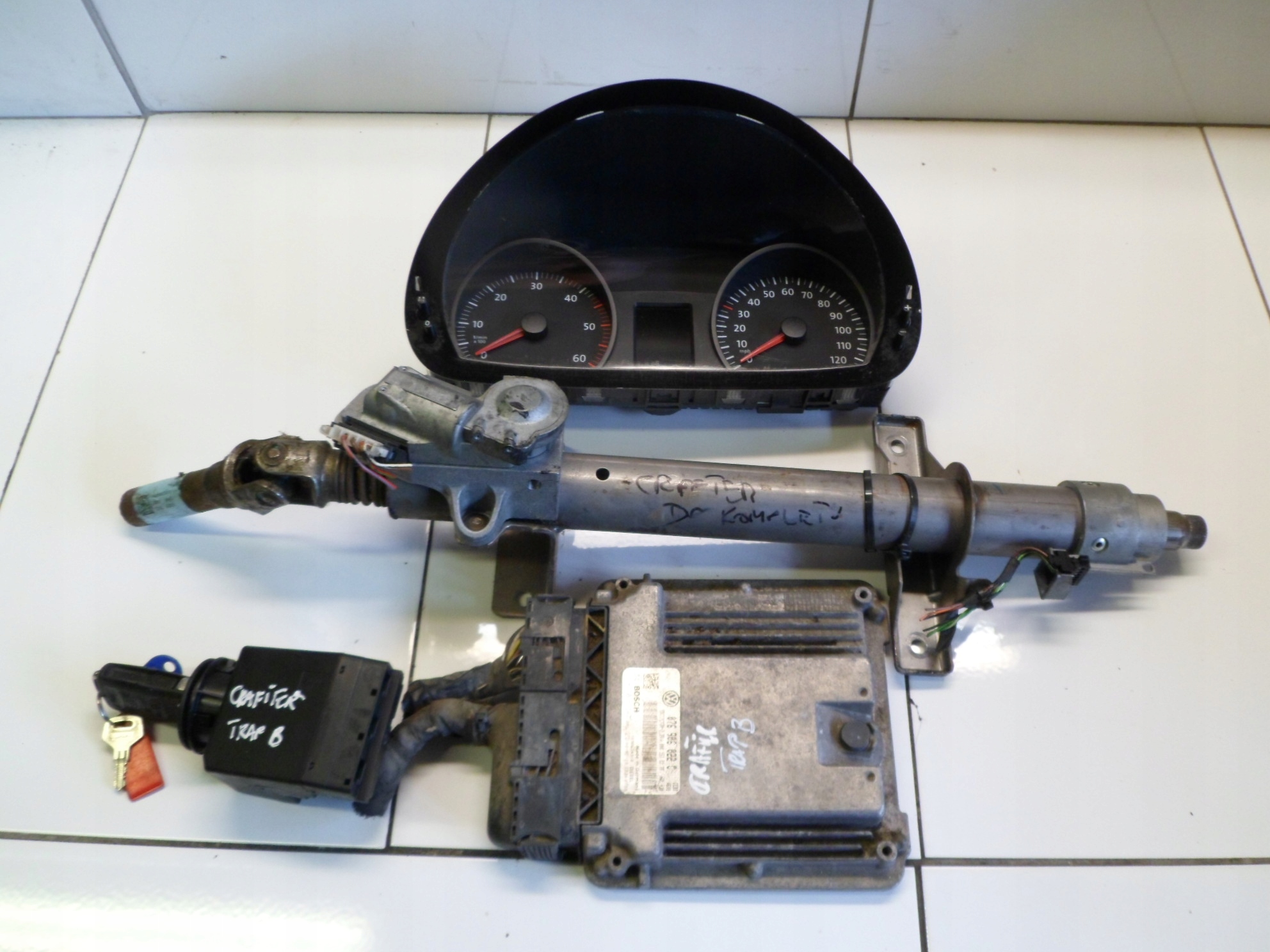 VW CRAFTER running board STARTOWY computer ignition dials 0281015747 9065455808