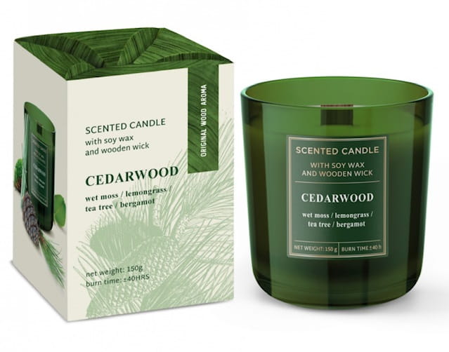 

Świeca Z Woskiem Sojowym Cedarwood