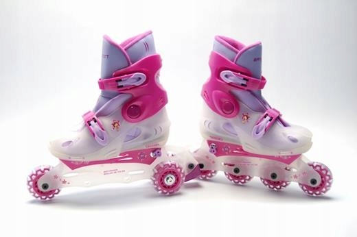 Rolki Wrotki Regulowane B-RR142 Różowe 3W1 L 38-41