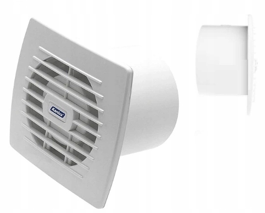 Kanálový ventilátor 120 mm Nástěnný 20 W Časovka 38 dB Koupelnový Bílý Kanlux