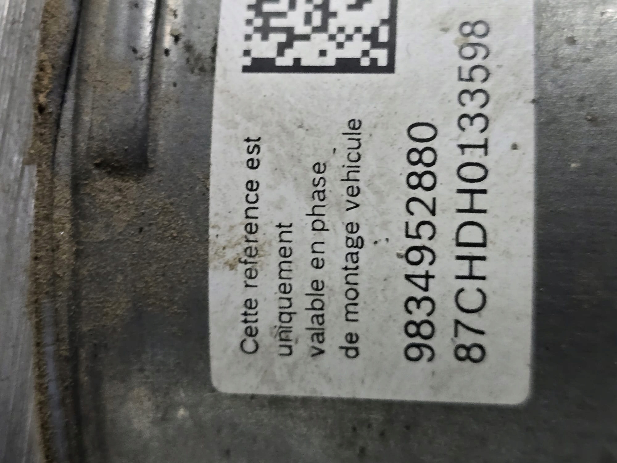насос CITROEN C5 AIRCROSS 9834952880