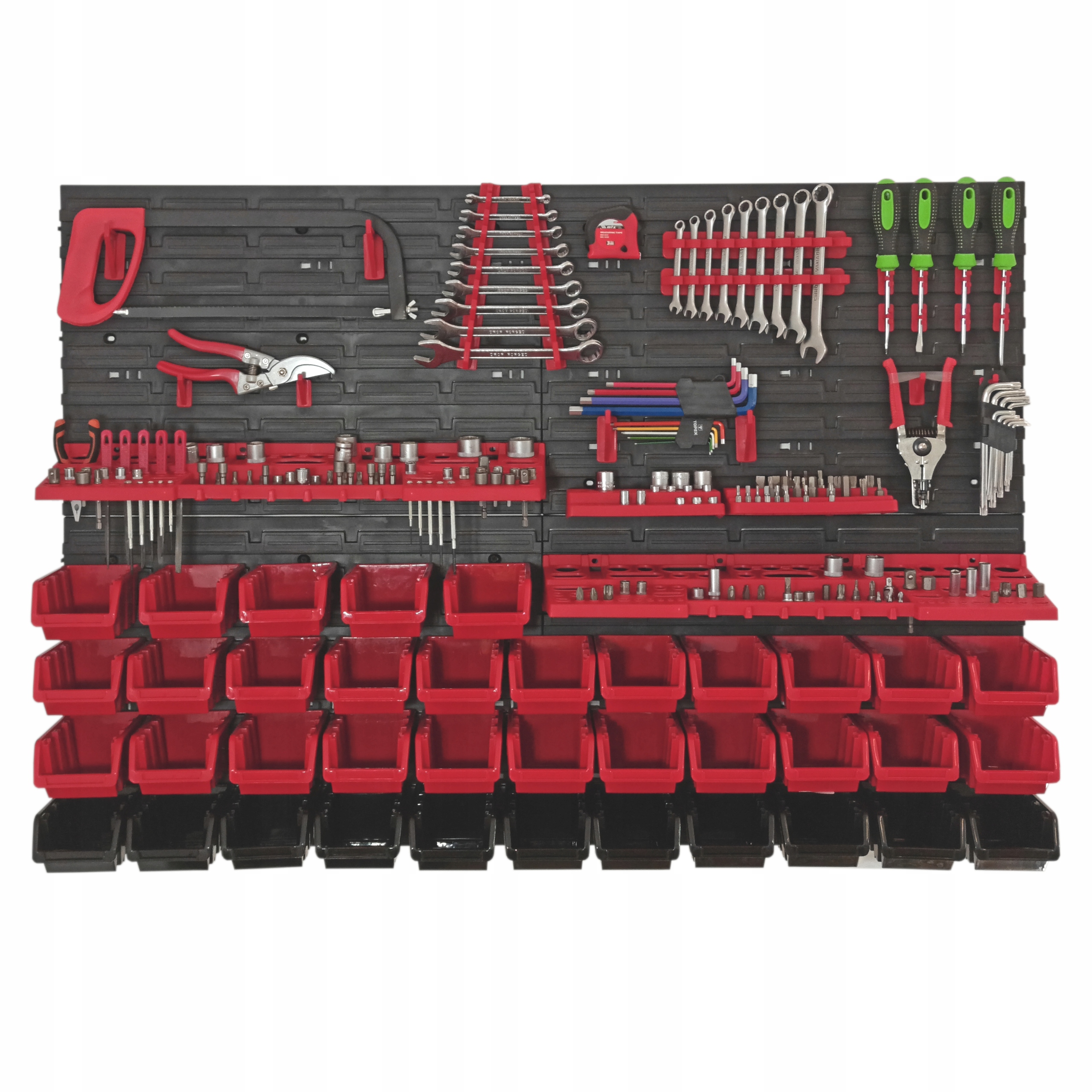 Tablica narzędziowa warsztatowa 115x78cm 38 kuwet