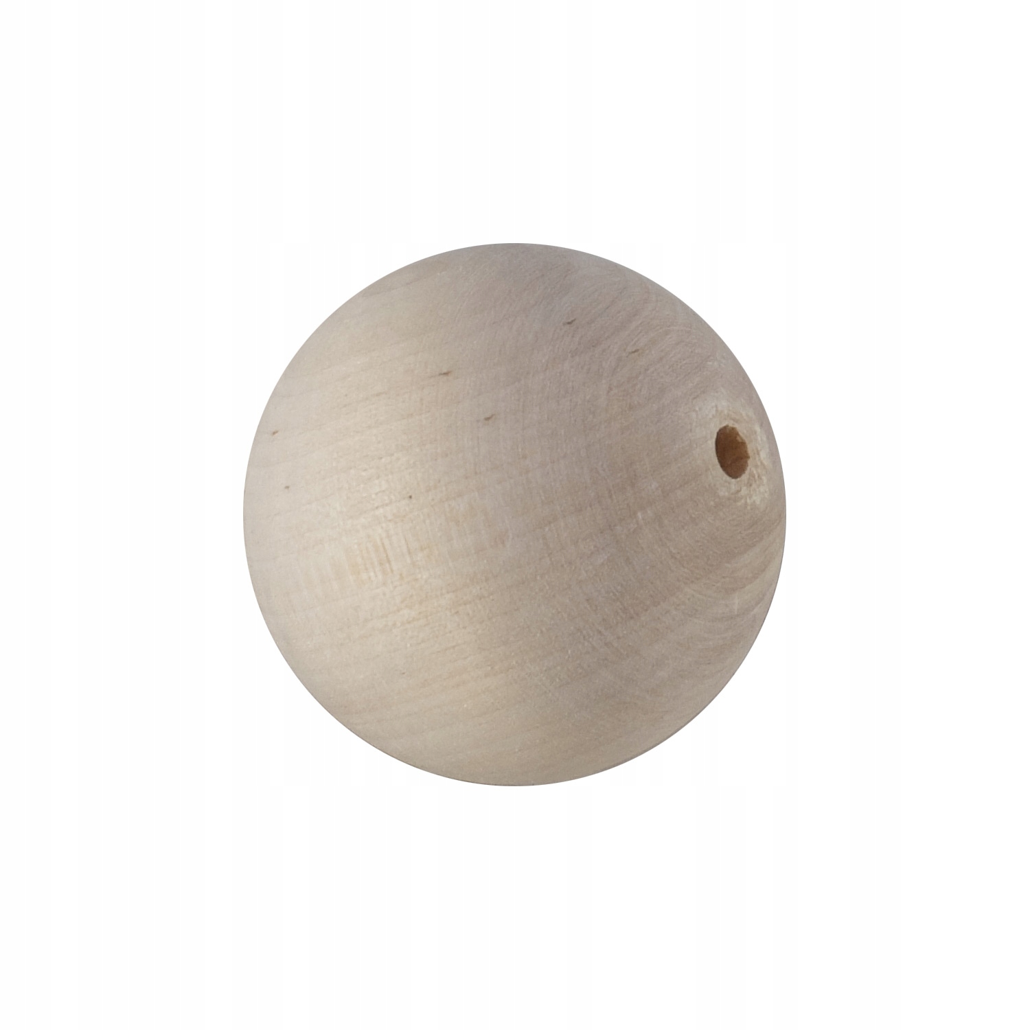 Korale kulki drewniane surowe Decoupage 50mm 1 szt