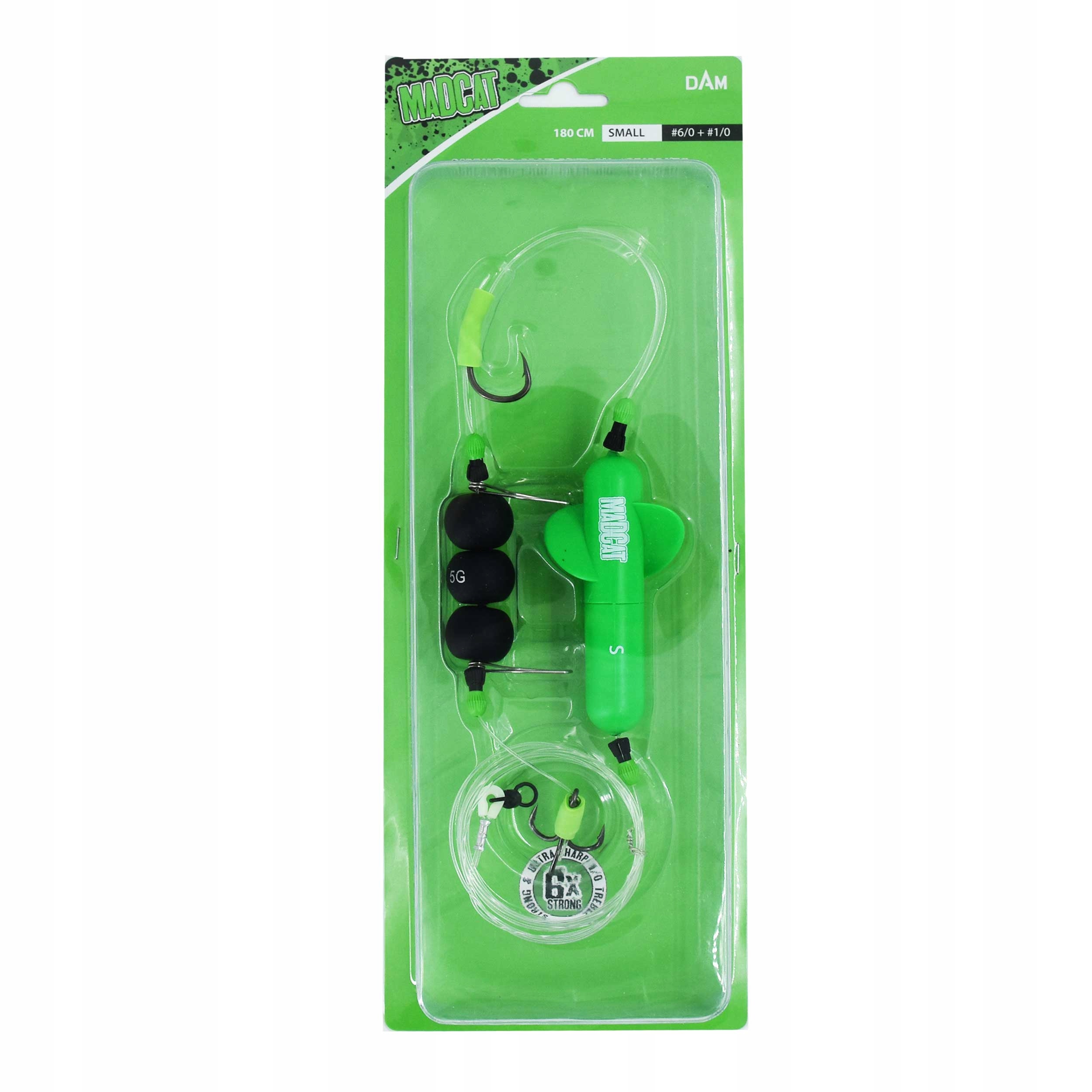 Návazec Madcat Screaming Profi River Rig Deadbait fluorocarbon 45 kg 180 cm