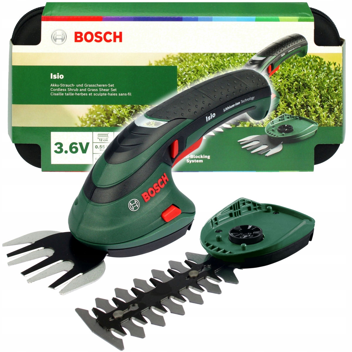 

Nożyce Isio 3 Bosch 2 Noże do trawy krzewów