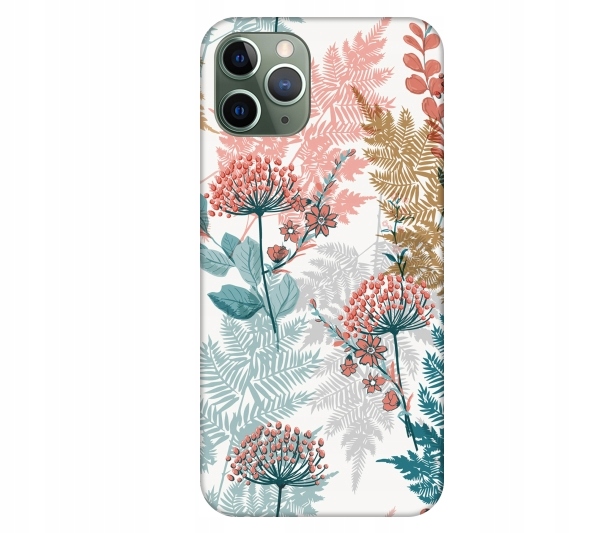 

Etui pokrowiec do iPhone 11 Pro Floral kwiaty lisc