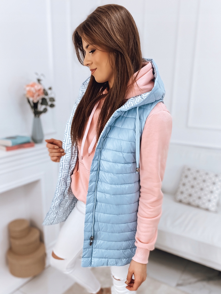 KAMIZELKA DAMSKA PIKOWANA Z KAPTUREM roz. XL Kaptur z kapturem