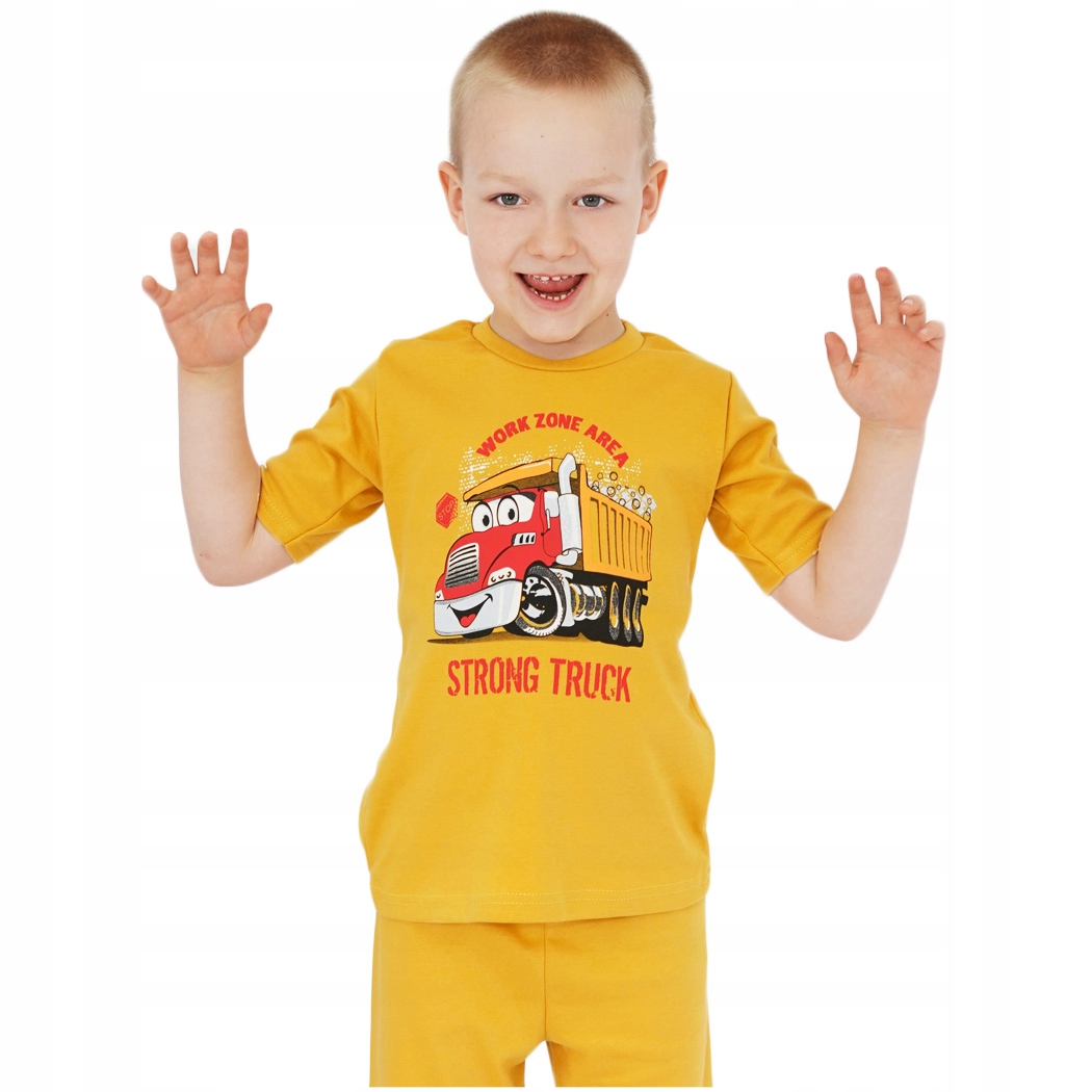 

Piżama letnia r.98 musztardowa w.677 Strong Truck