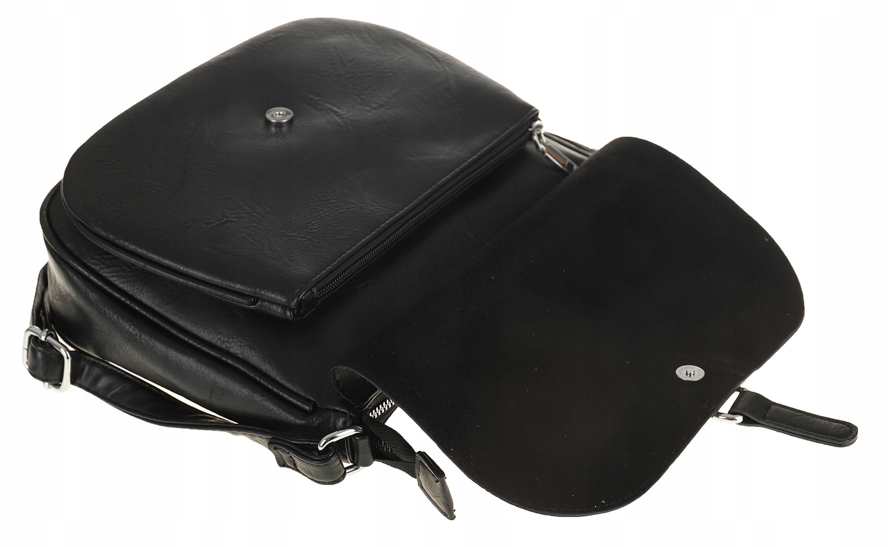 FILAROW Elegancka Torebka Damska czarna listonoszka YD9248 Black Kolor czarny