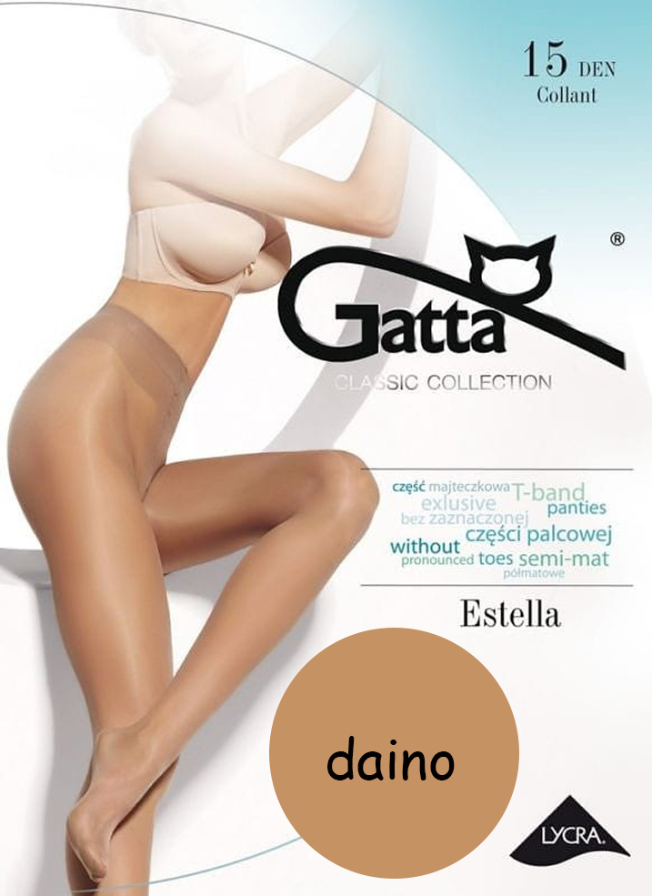 

Gatta rajstopy Estella 15 den Lycra daino 4 L