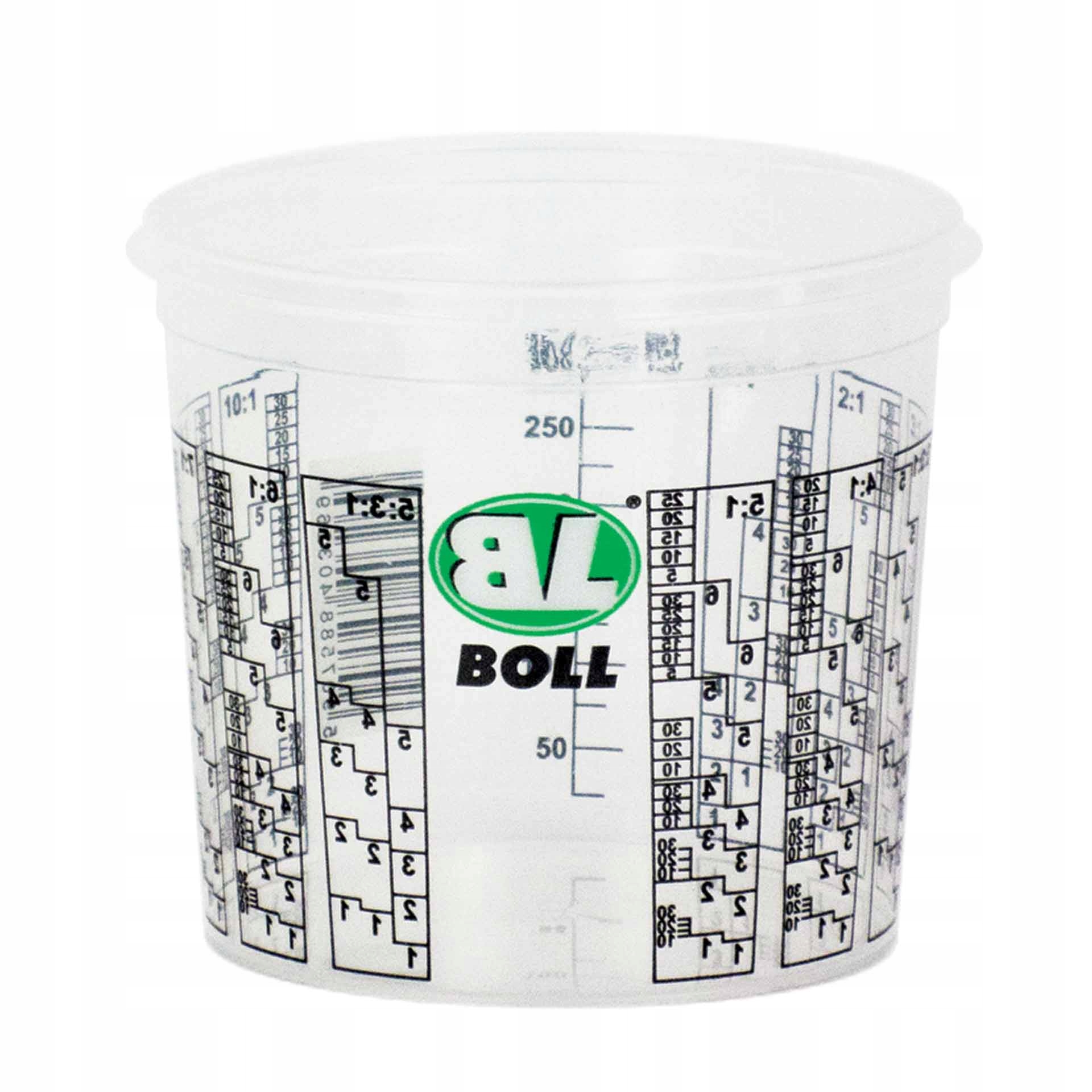 Pojemnik Plastikowy Z Podziałką Kubek Lakierniczy 400 ml Boll x5szt