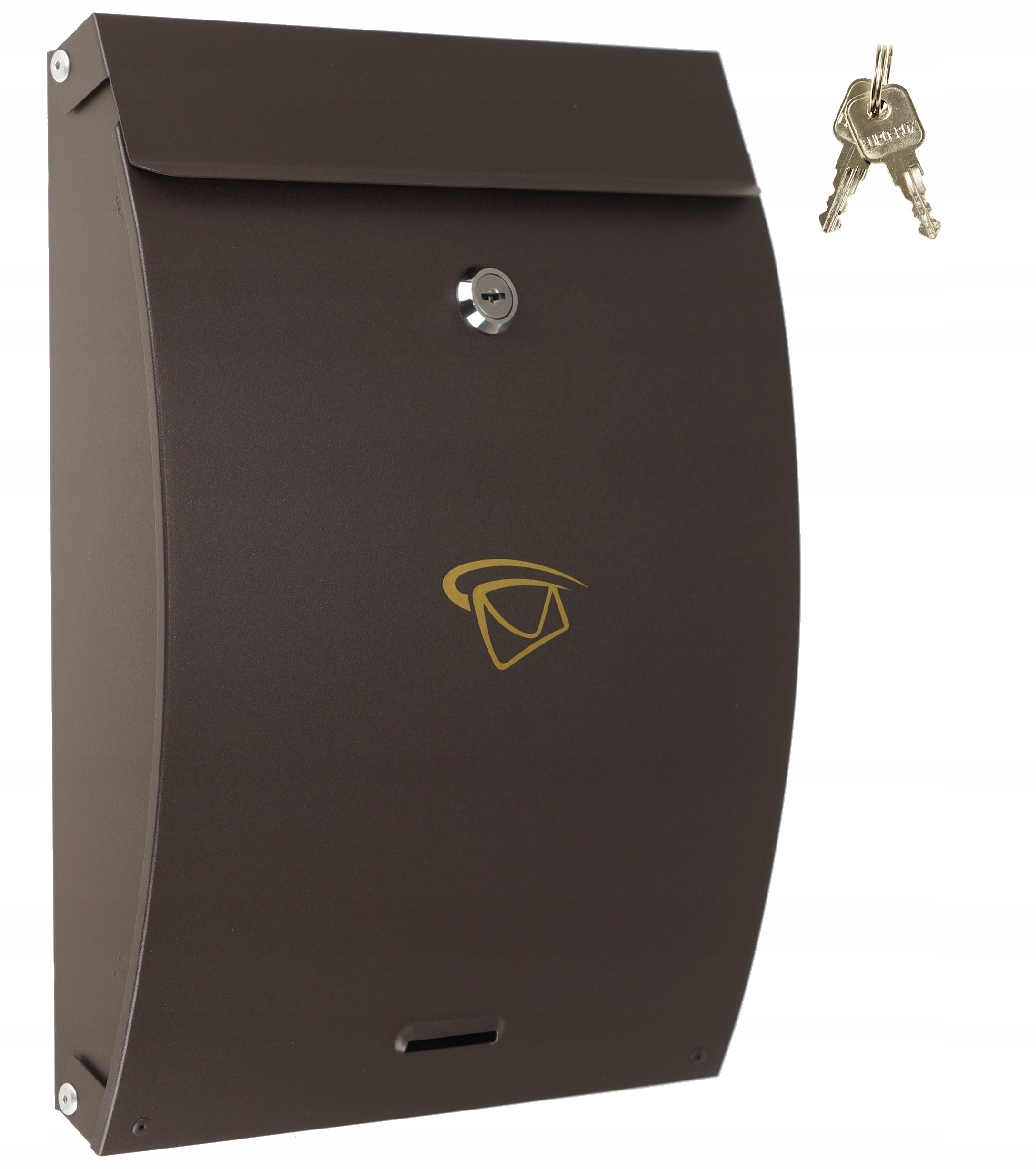 Poštovní Schránka Poštovní Vhazovačka 35 x 25 CM Velká Polská Bronzová