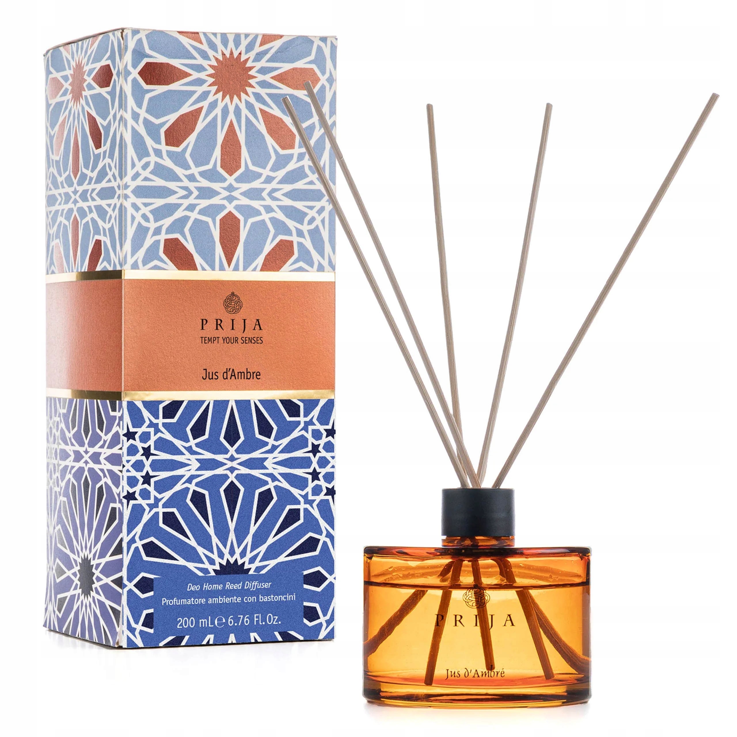 Prija Jus d'Ambre Aromatické luxusní vonné tyčinky Premium 200 Ml