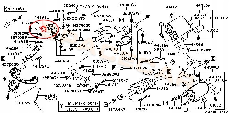 SUBARU IMPREZA USZCZELKA DOWNPIPE TWINSCROLL STi Producent części 3F Quality
