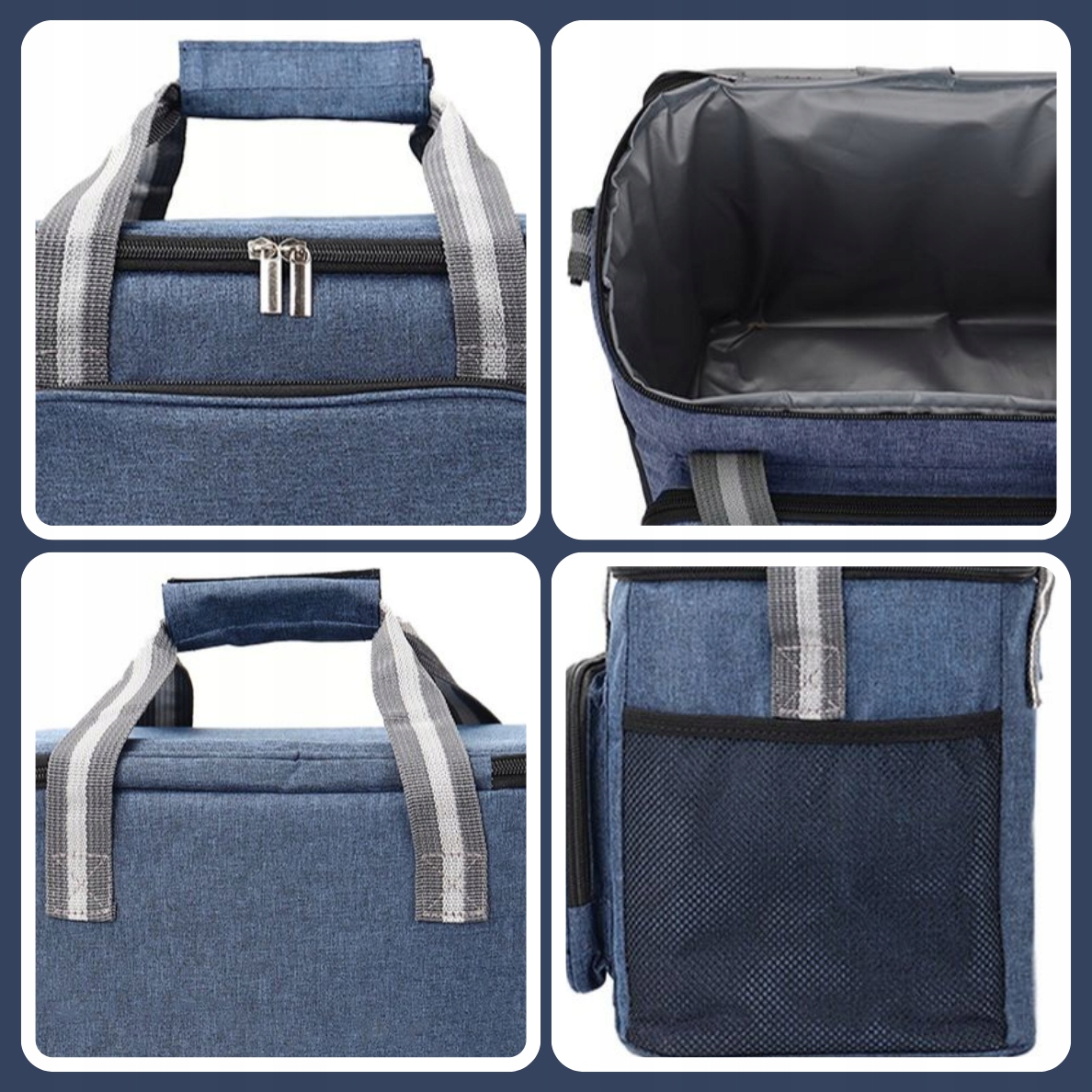 Torba Termiczna ŚNIADANIOWA duża LUNCH BOX na śniadanie jedzenie napoje Liczba komór 1