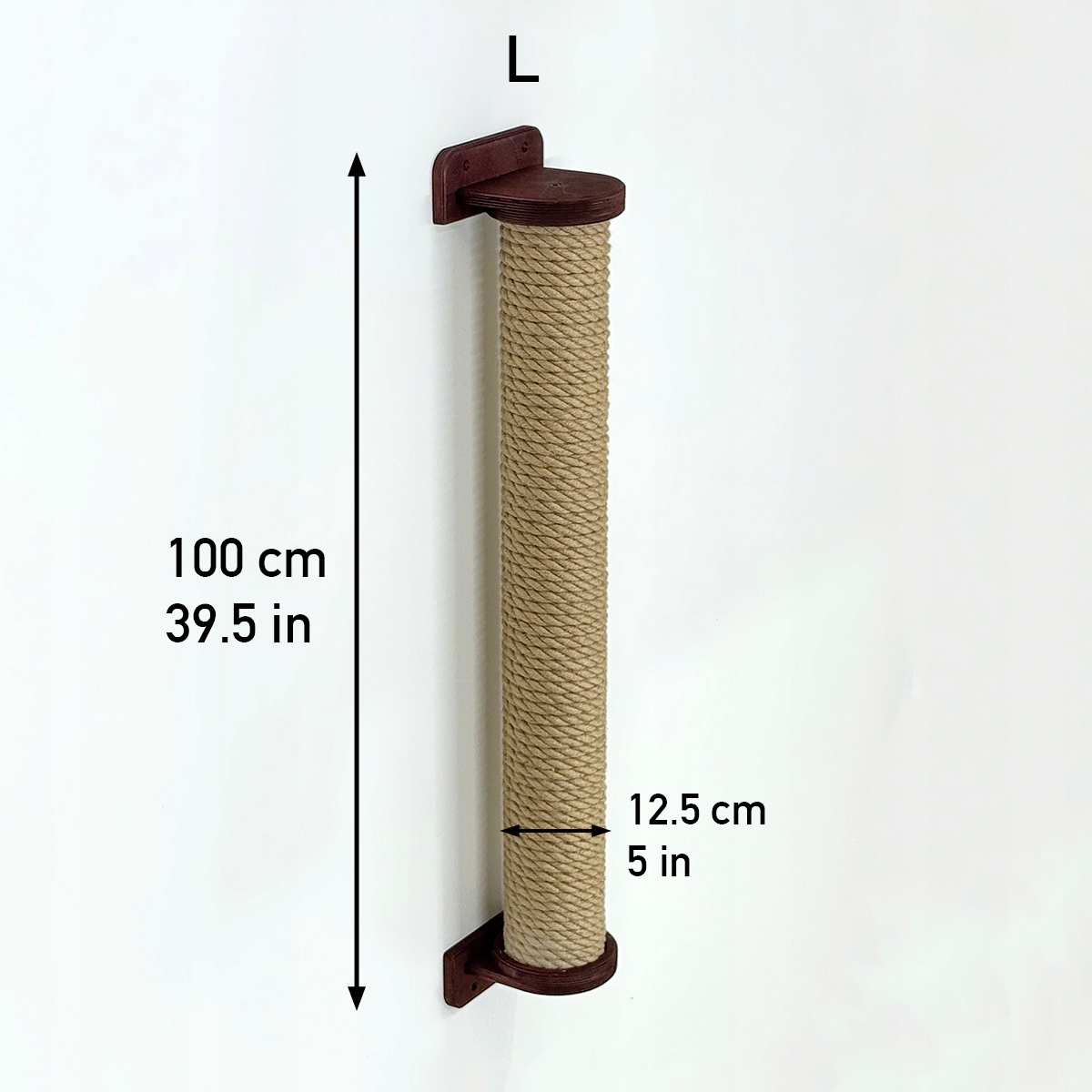 Levně Škrabadlo s prémiovým sloupkem pro kočky, extra velké, silné lano šrouby Bordó