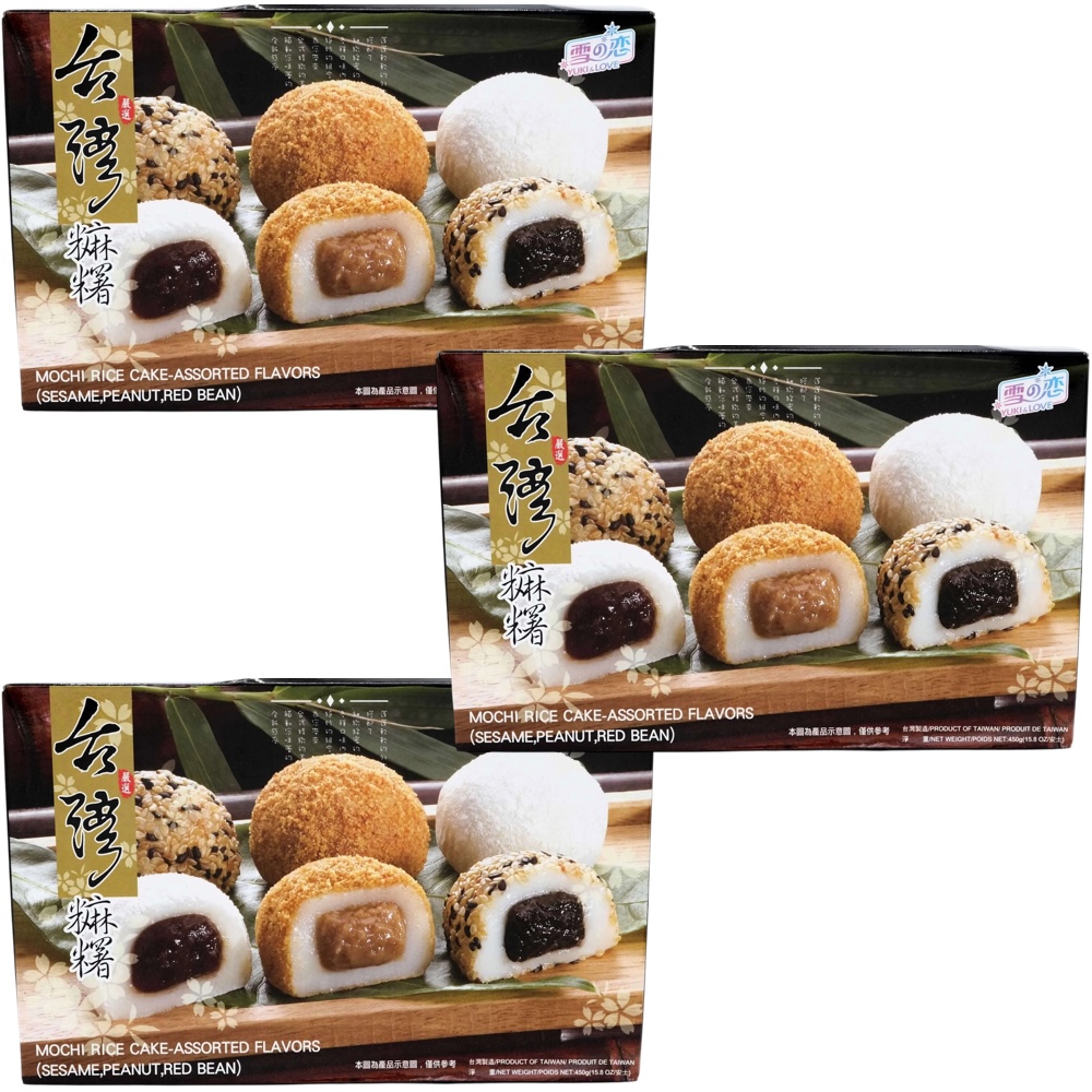 3x Ciasteczka Ciastka Ryżowe Klejące Mochi Różne Smaki Mieszane MIX 450g Yl