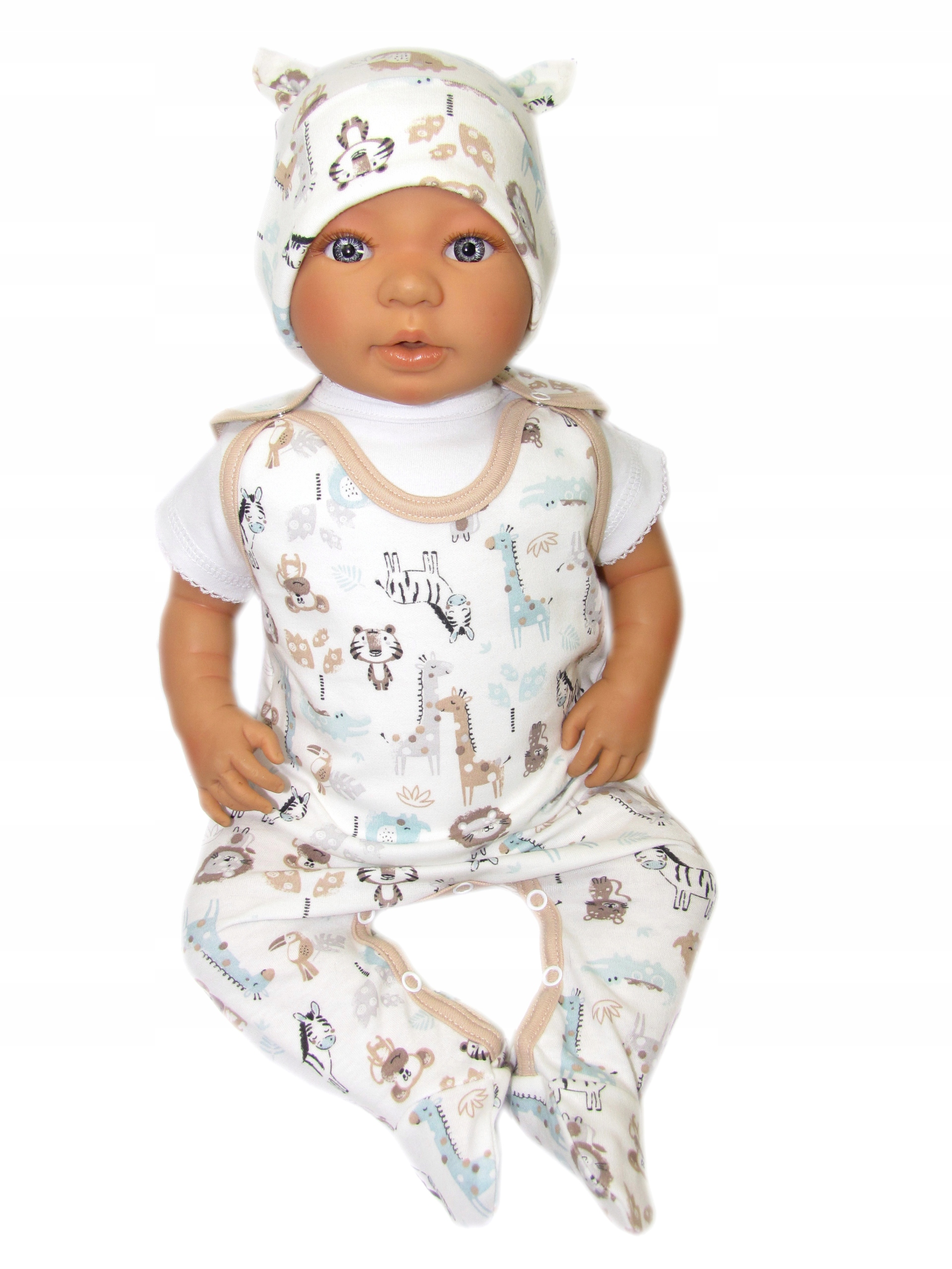 ŚPIOCHY NIEMOWLĘCE ŚPIOSZKI BAWEŁNIANE r.56 /59/ Marka kaia-baby