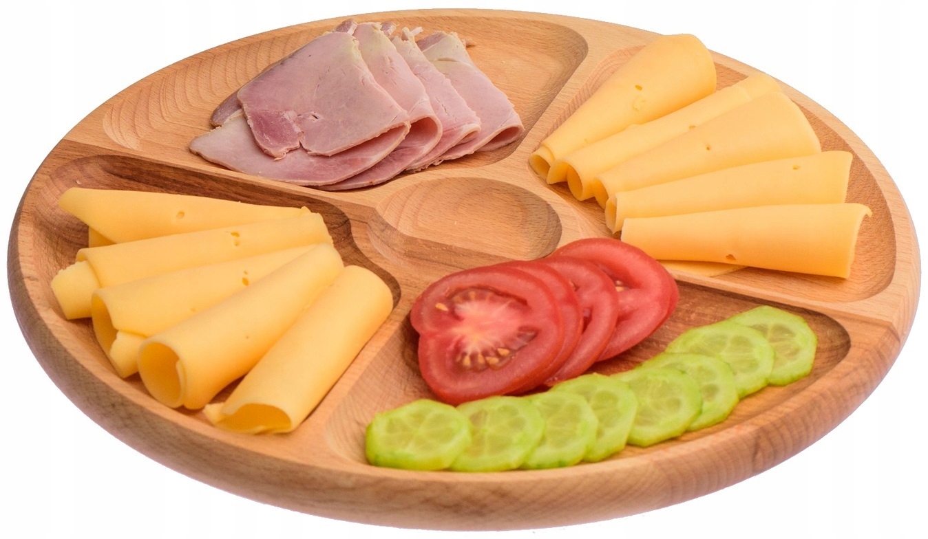 

Deska Obrotowa Patera 33 CM Do Przekąsek 4 Komory