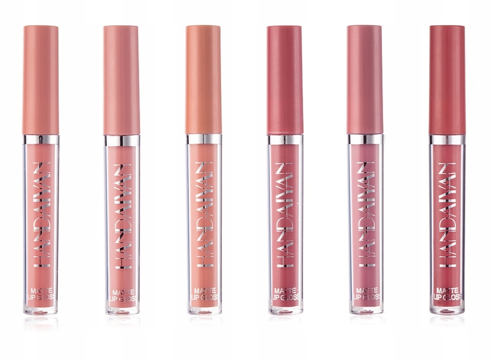 Matowa Szminka Pomadka do ust w płynie 6 szt. B Kolor wielokolorowy