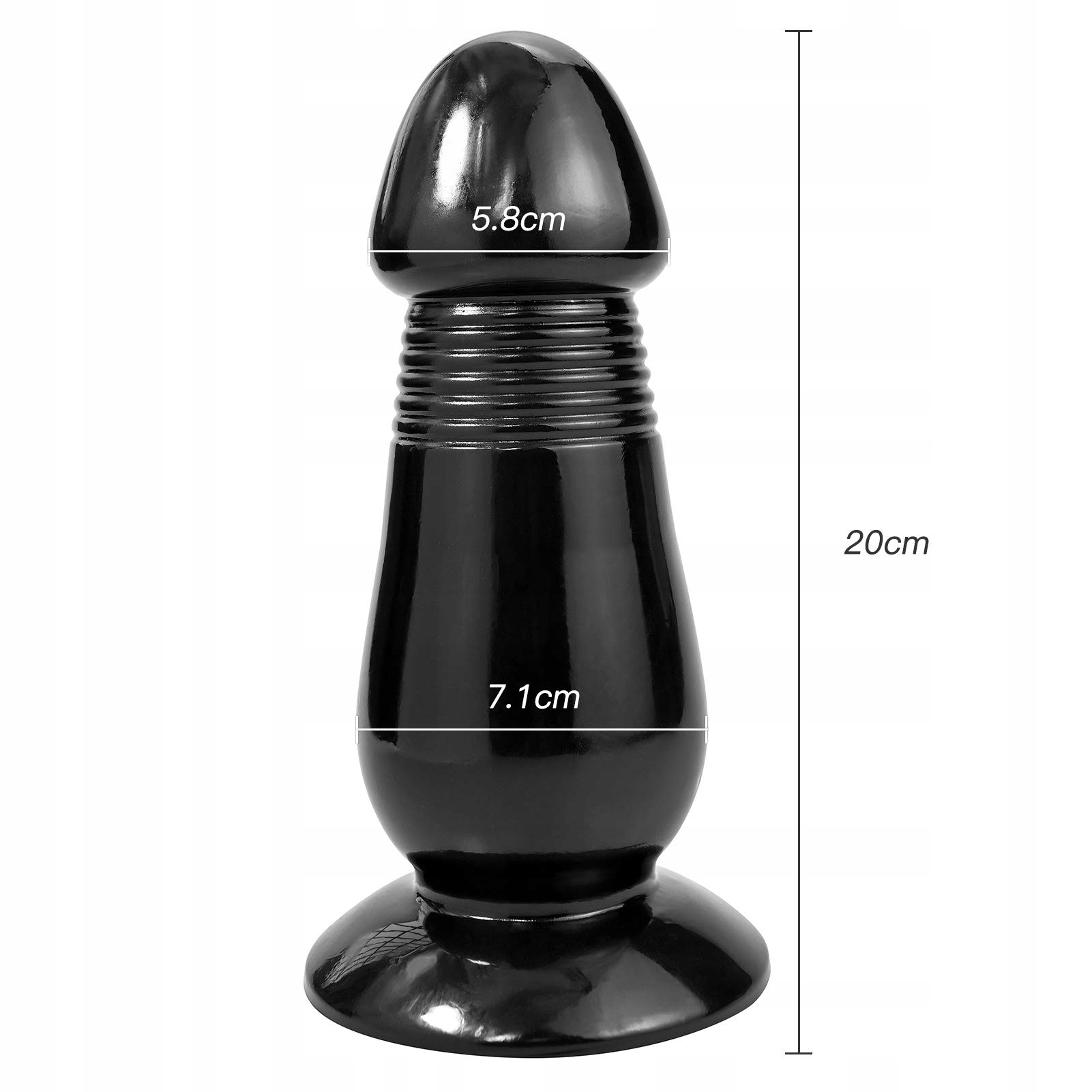 ROLUCK Czarny Dildo z Przyssawką Do Analu i Prostaty — miniatura 2