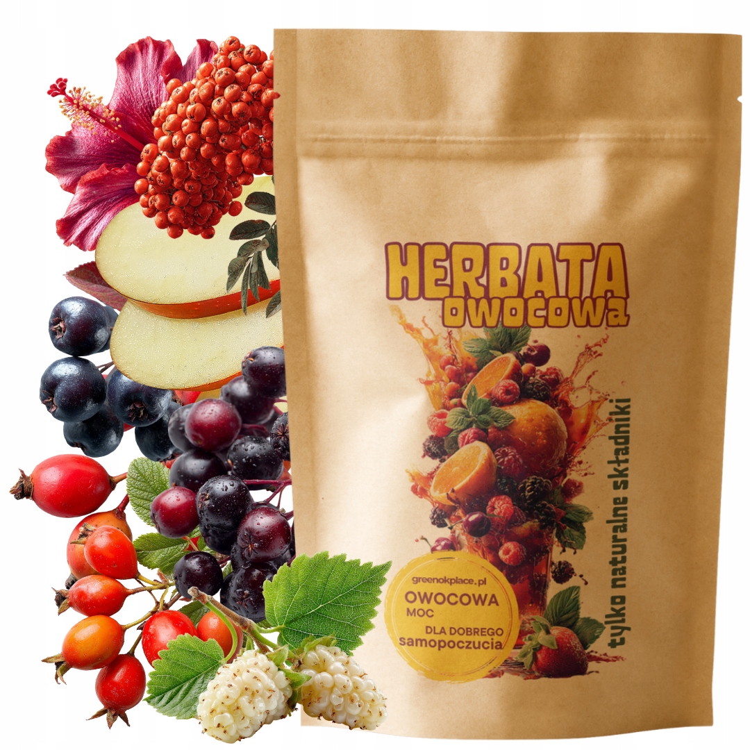 Herbata owocowa Czerwony Skarb 1000g owoce kompot orzeźwiająca Jakość