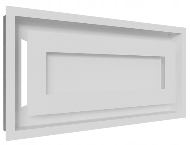 Ventilačná krbová mriežka Wind 22x45 Biela