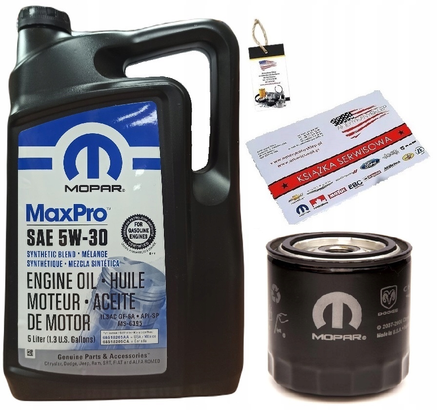 MOPAR 5W30 5L + FILTR OFE00292 (MO-090) + GRATISY