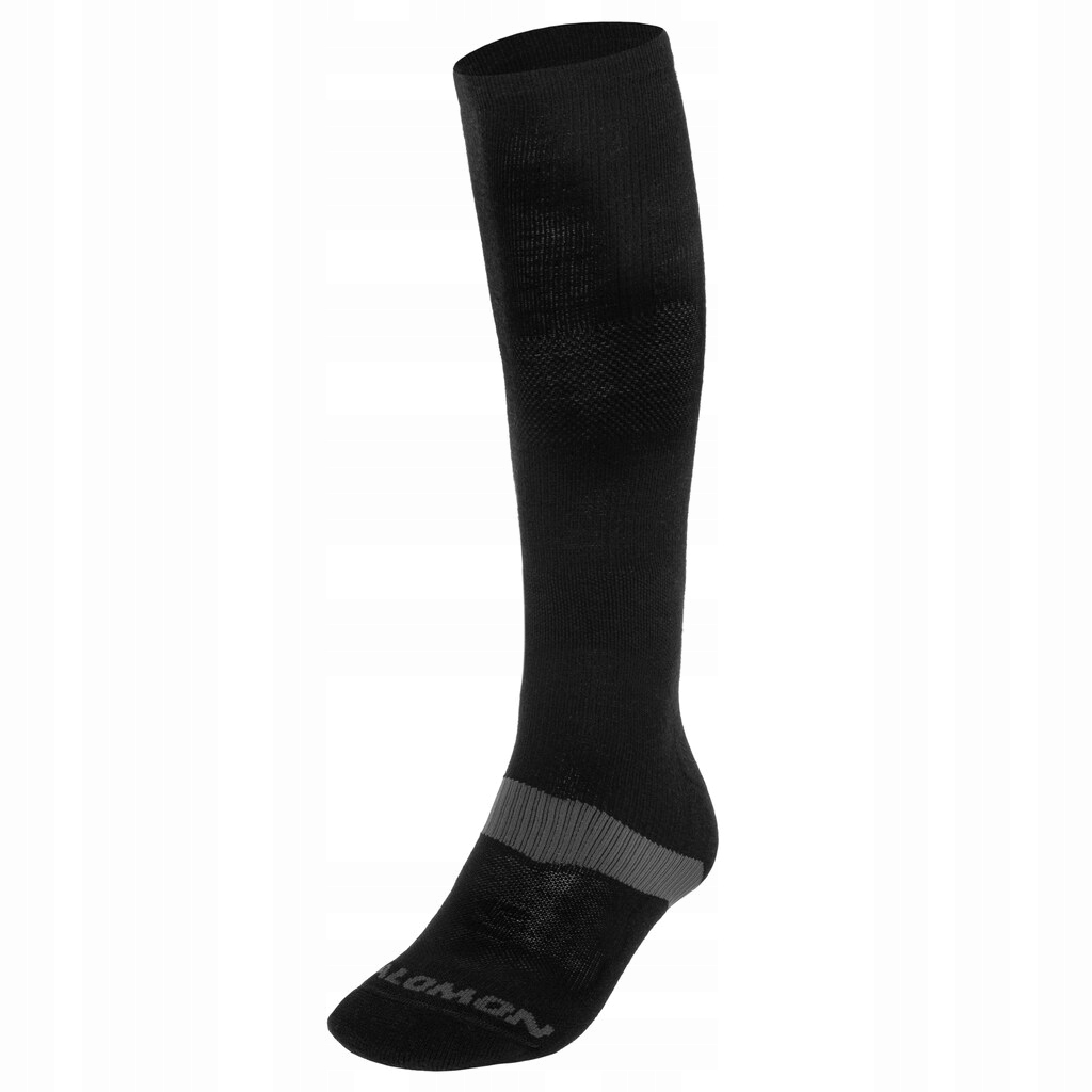 Skarpety wysokie z wełny Merino Salomon Quest Forces Knee Black XXL