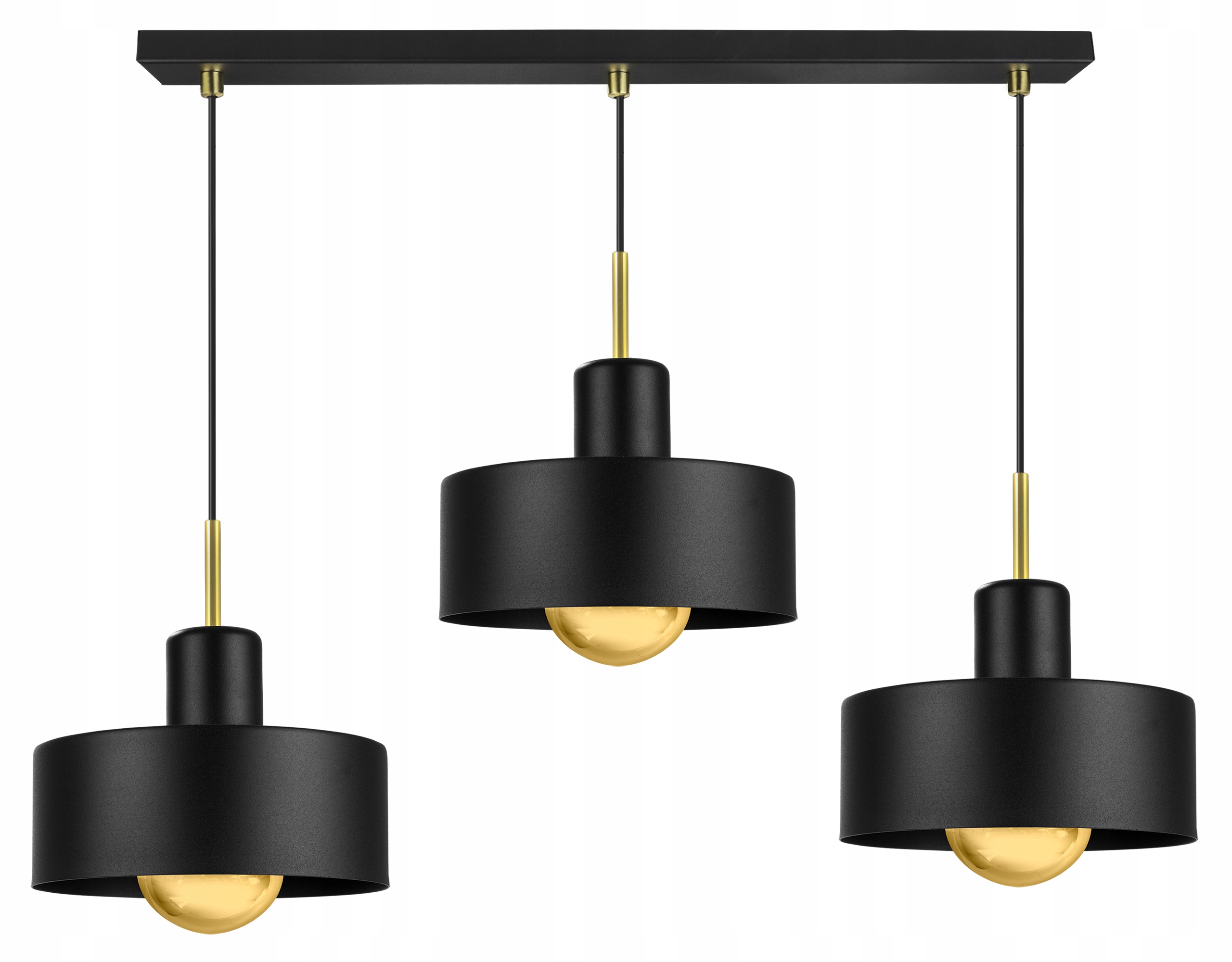 Stropná Závesná Lampa Luster Trojitá Glamour Lišta Do Jedálne A Kuchyne