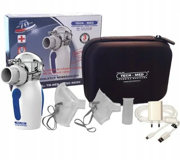 Inhalator dla dorosłych i dzieci Tech-Med Neb Micro Mesh 10 ml Etui