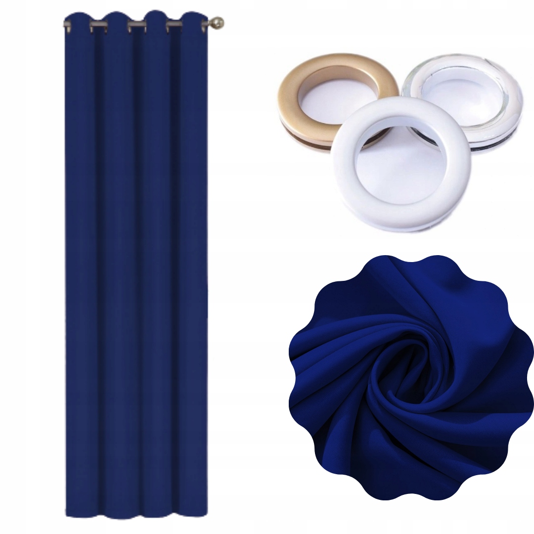 ZASŁONY ZACIEMNIAJĄCE BLACKOUT 135x260 PRZELOTKA