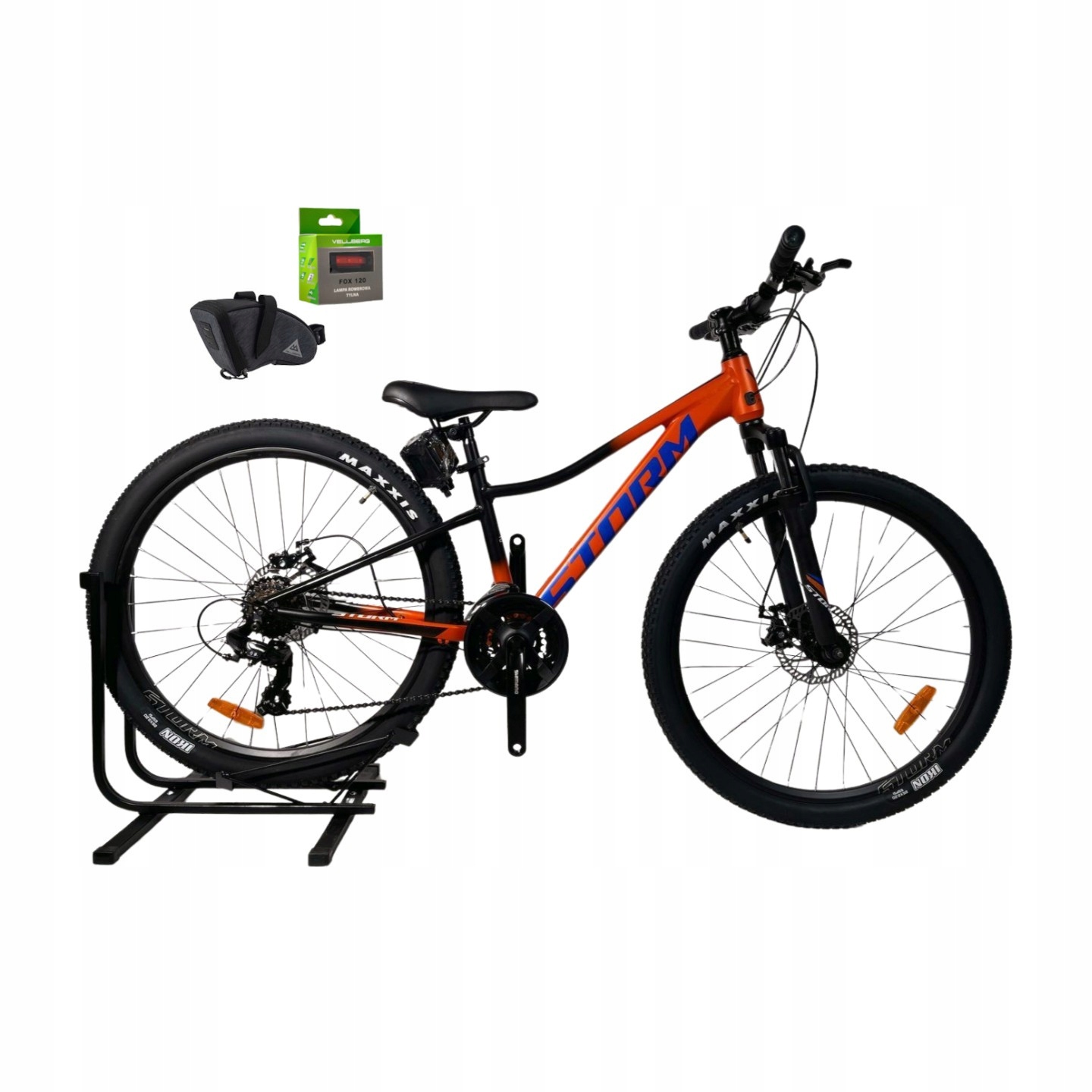 Rower 26 Storm Mtb Racer 1.0 2MD 3x7 al 13" pomarańczowo-czarny Grat