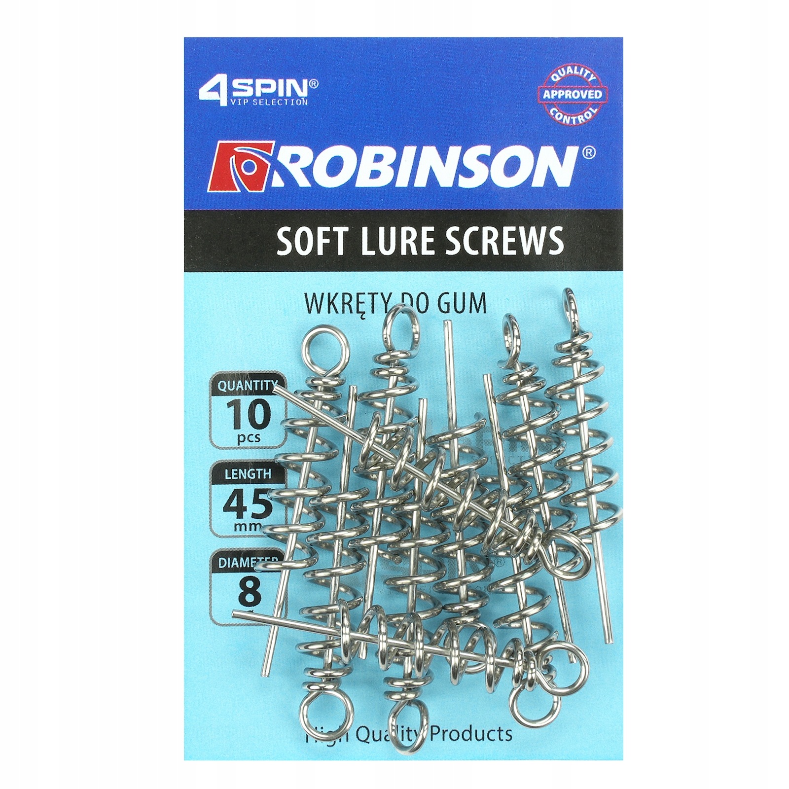Robinson Wkrętka Do Przynęt Gumowych 45MM 10 Sztuk