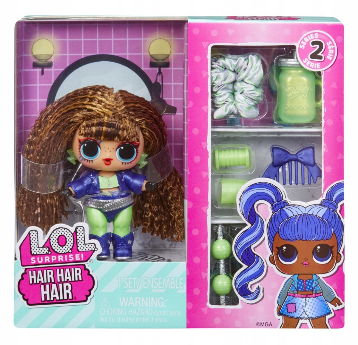 

L.o.l. Surprise Hair Hair Hair Dolls brązowe