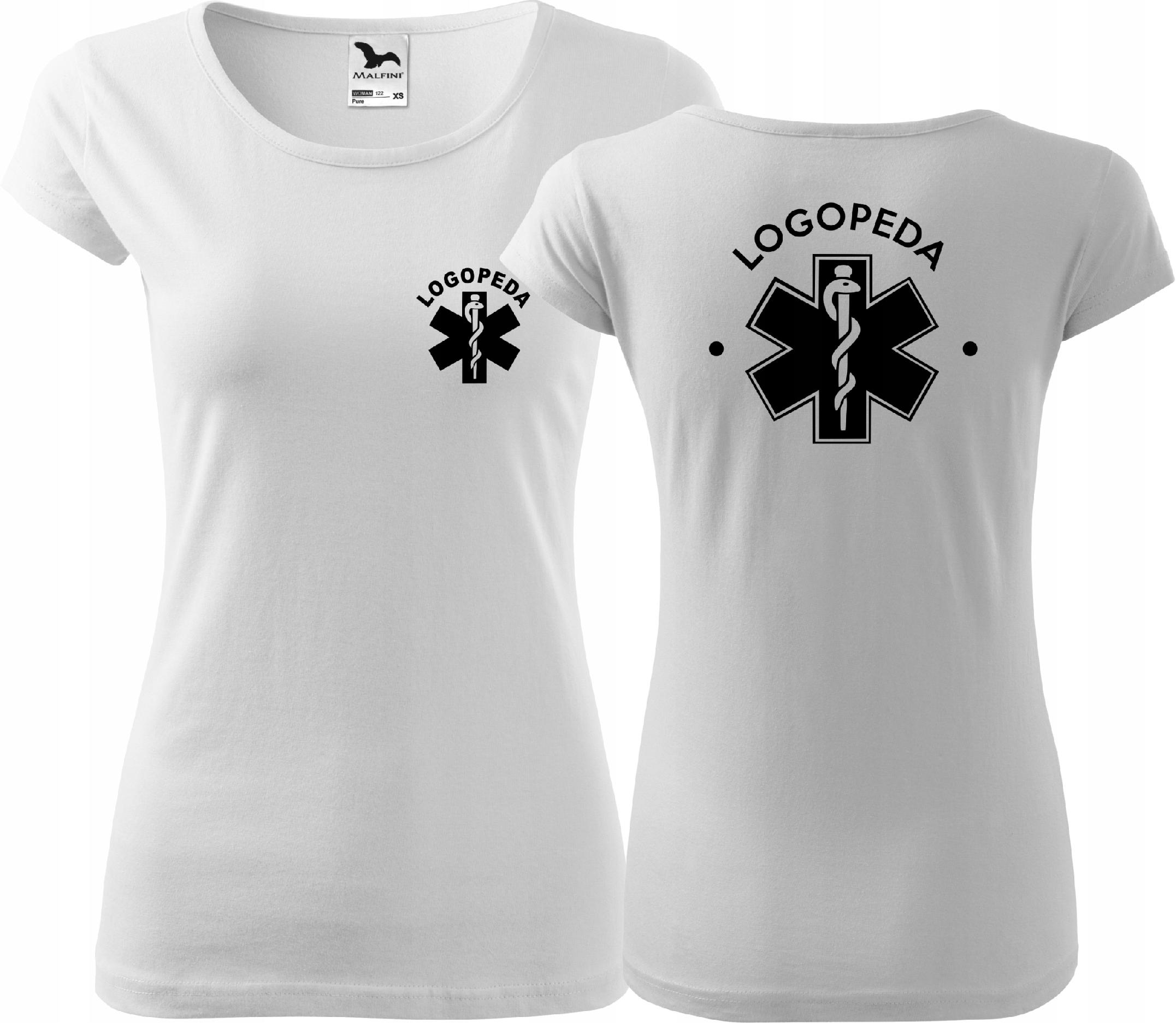 

Koszulka medyczna Pure t-shirt nadruk Logopeda XL