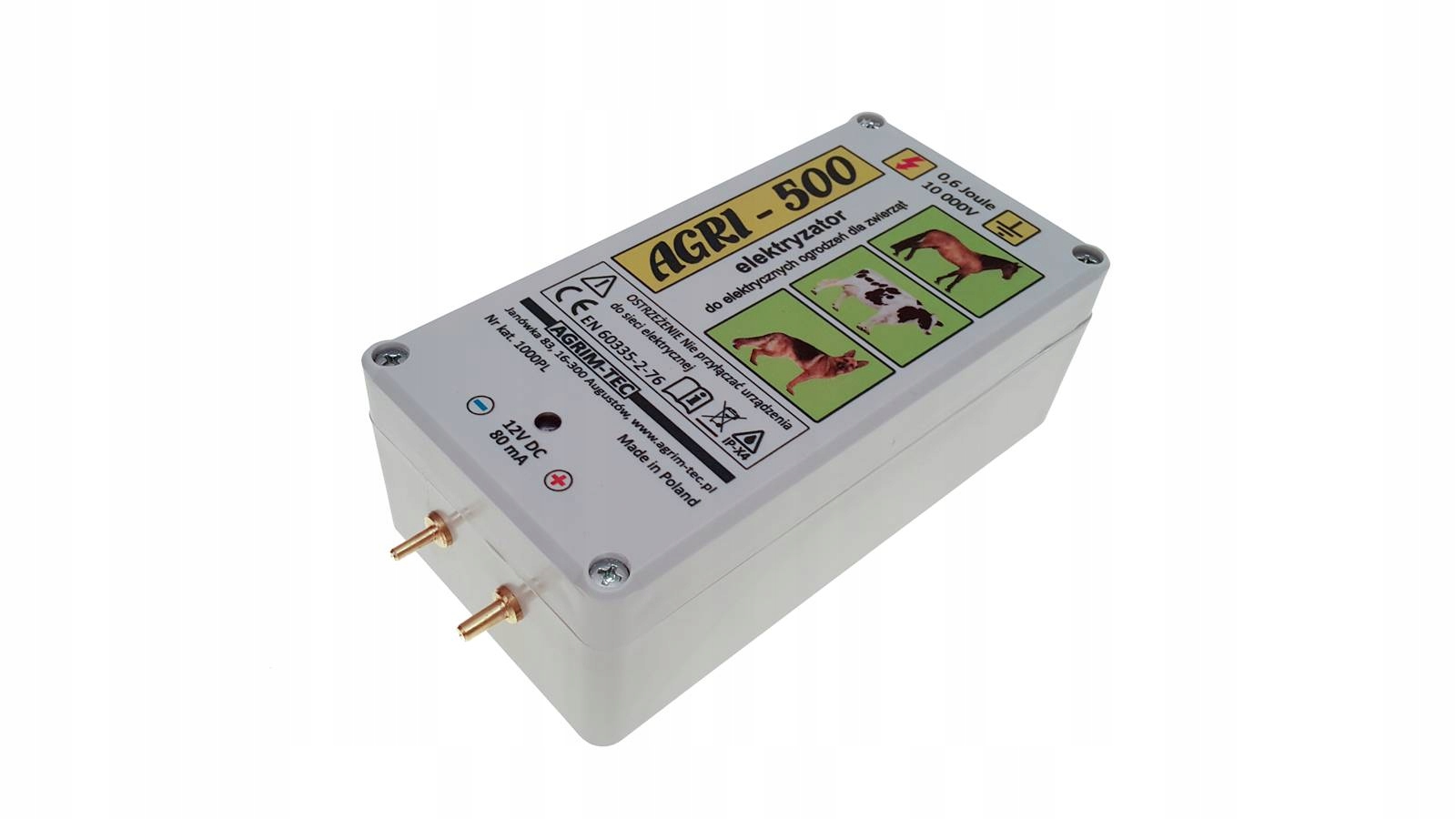 ELEKTRYZATOR AGRI-500 + ZASILACZ PRODUKT POLSKI Kod producenta 3113