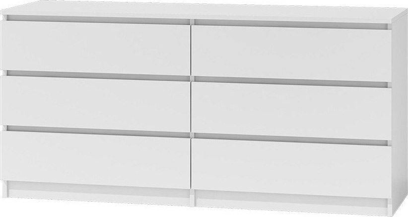 

Komoda Szafka Malwa M6 140CM 6 Szuflad Biały