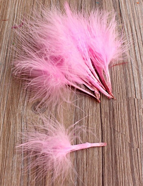 PIÓRA MARABOU STRONG 7-10 cm RÓŻOWE substytut