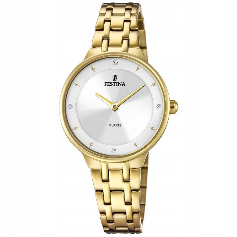 Dámské hodinky Festina F20601-1 Zirkony zlaté