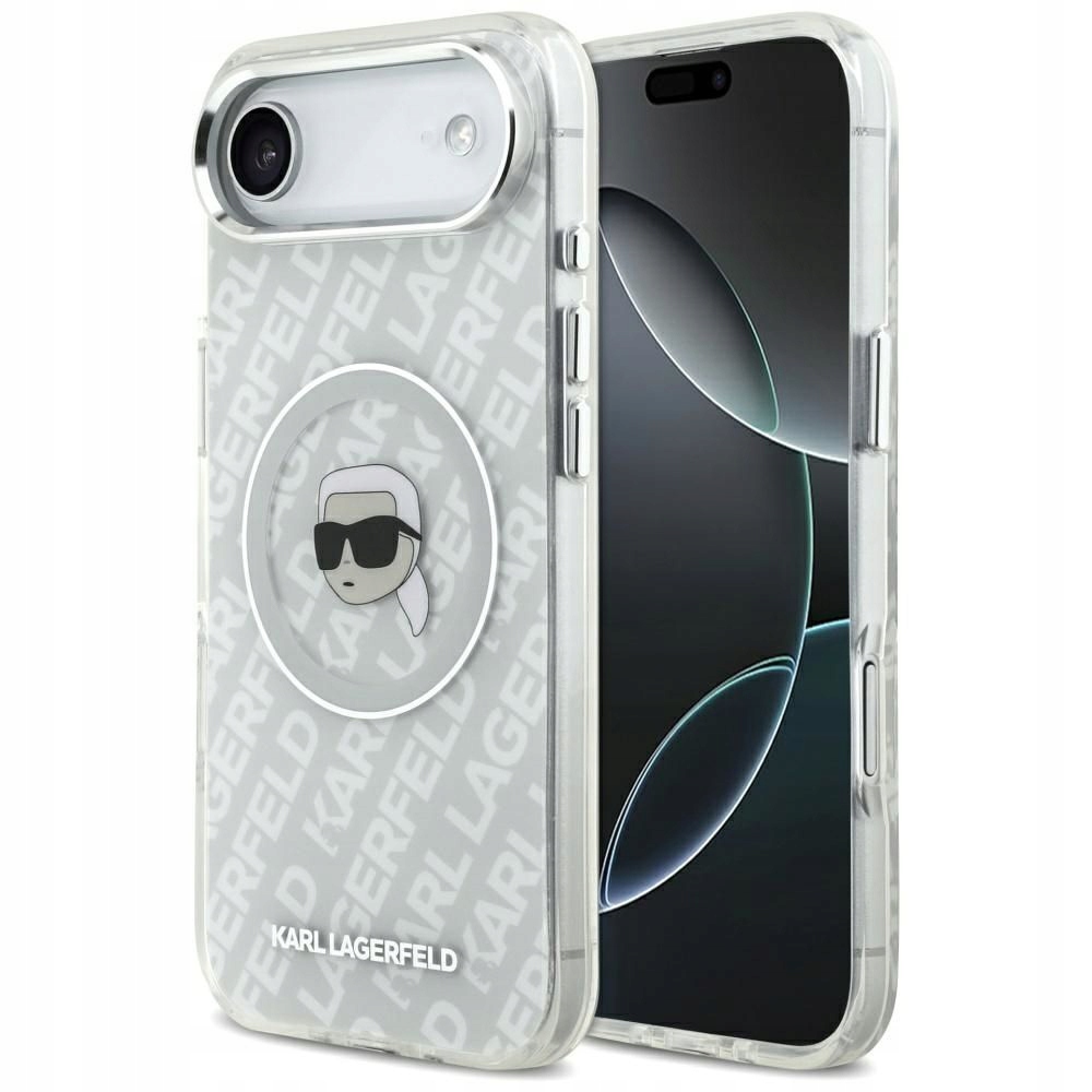 Pouzdro pro iPhone 17 Air s MagSafe Karl Lagerfeld, šedé