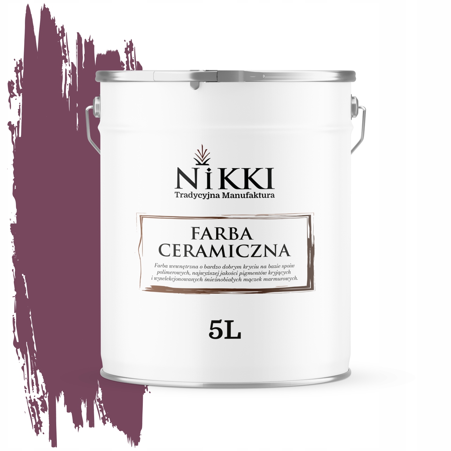 Keramická Stropná Farba Bordová H2809 Hlboká Matná Na Steny 5 L
