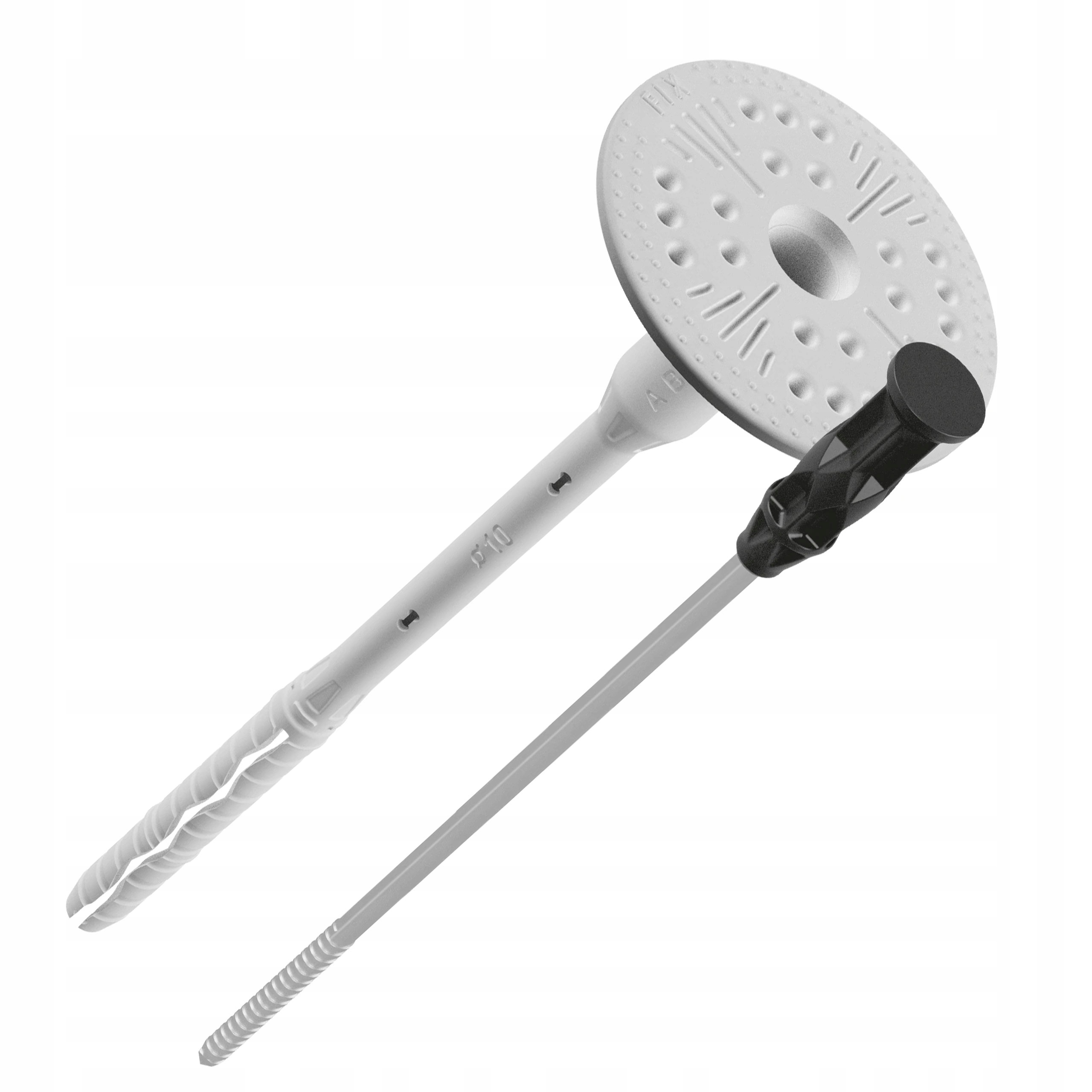 Hmoždinka do polystyrénu a vlny s kovovým tŕňom, upevňovacia hmoždinka, spojka, 34 cm