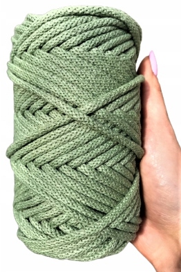 Sznurek Bawełniany Pleciony 50M 5MM Pistacjowy