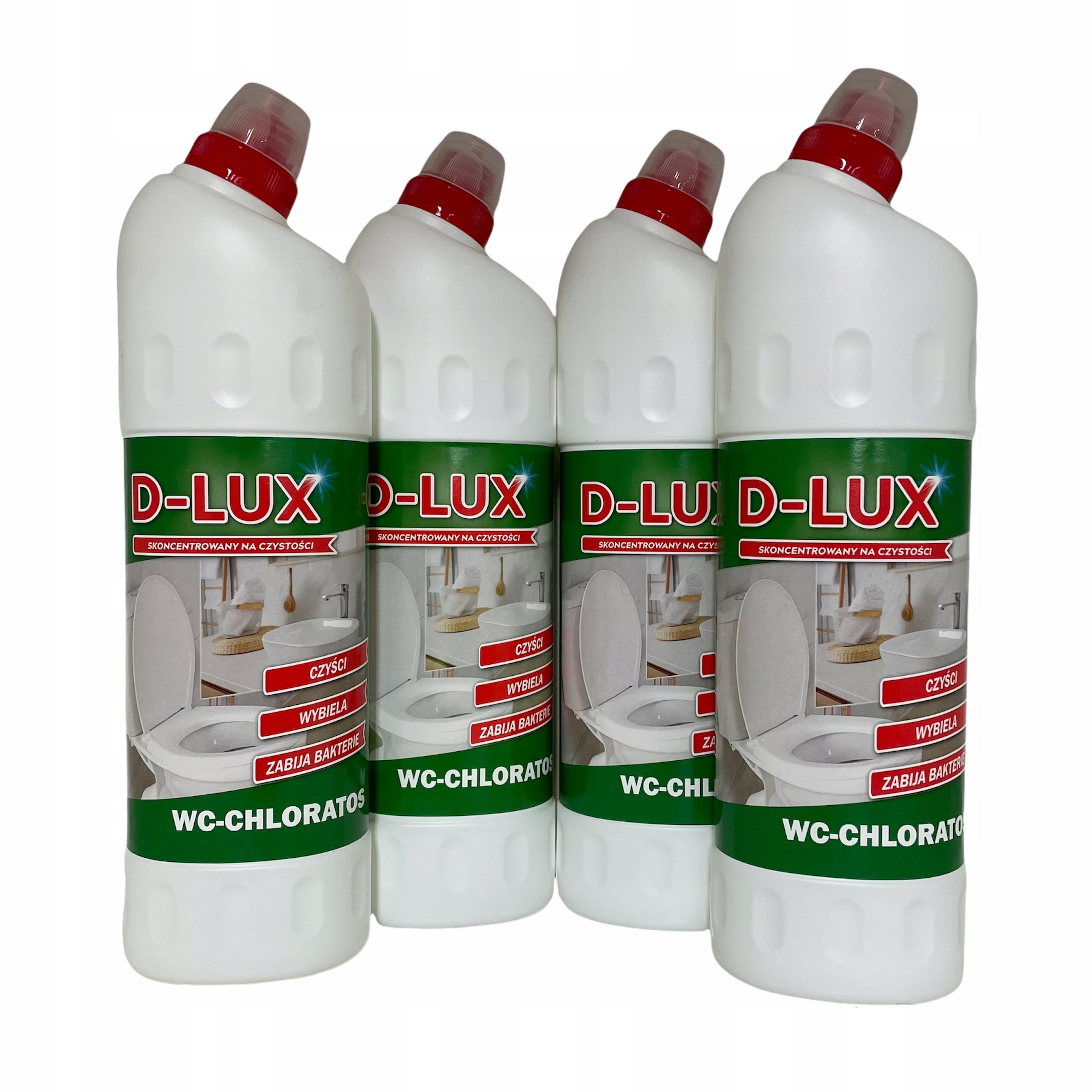 

D-lux Wc-chloratos 4x1L skuteczny płyn do Wc -7,5%
