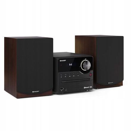 Sharp XL-B512(BR) Mikrosystém Hi-Fi, CD/FM/USB/Bluetooth v5.0, 45W, hnědý