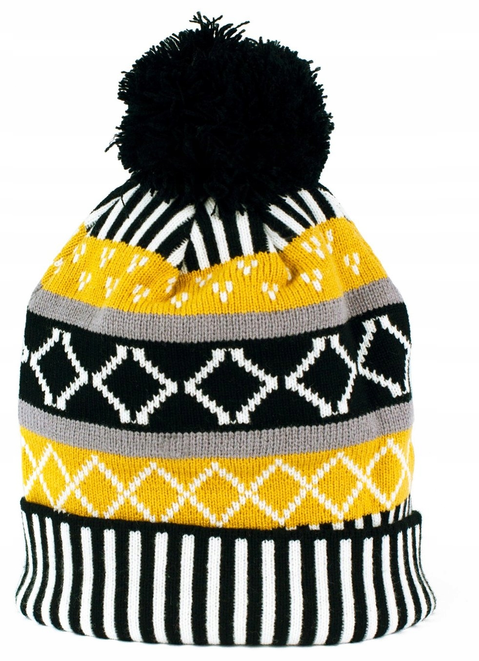 

Szaleo zimowa Czapka różne kolory Pompon cz14307-1