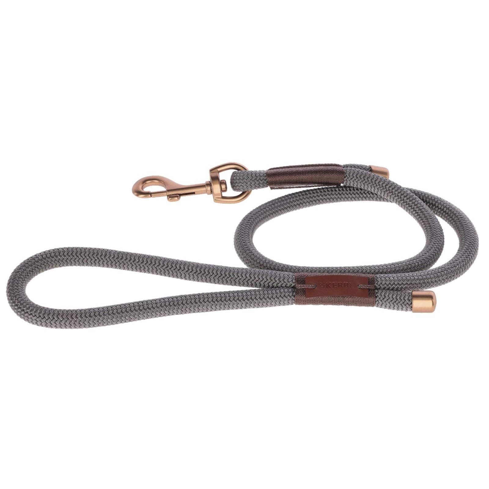 Vodítko pro psa Monte Carlo, 100 cm x 12 mm, šedá/hnědá barva, Kerbl