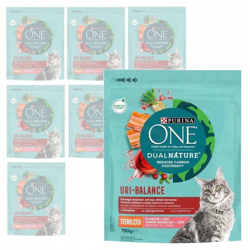 Levně Purina One Dual Nature Uri Balance sterilizované Krmivo Pro Kočky 8x750g