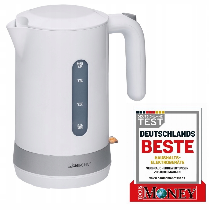 

Czajnik Clatronic Wk 3452 Biały 1,8L Bezprzewodowy